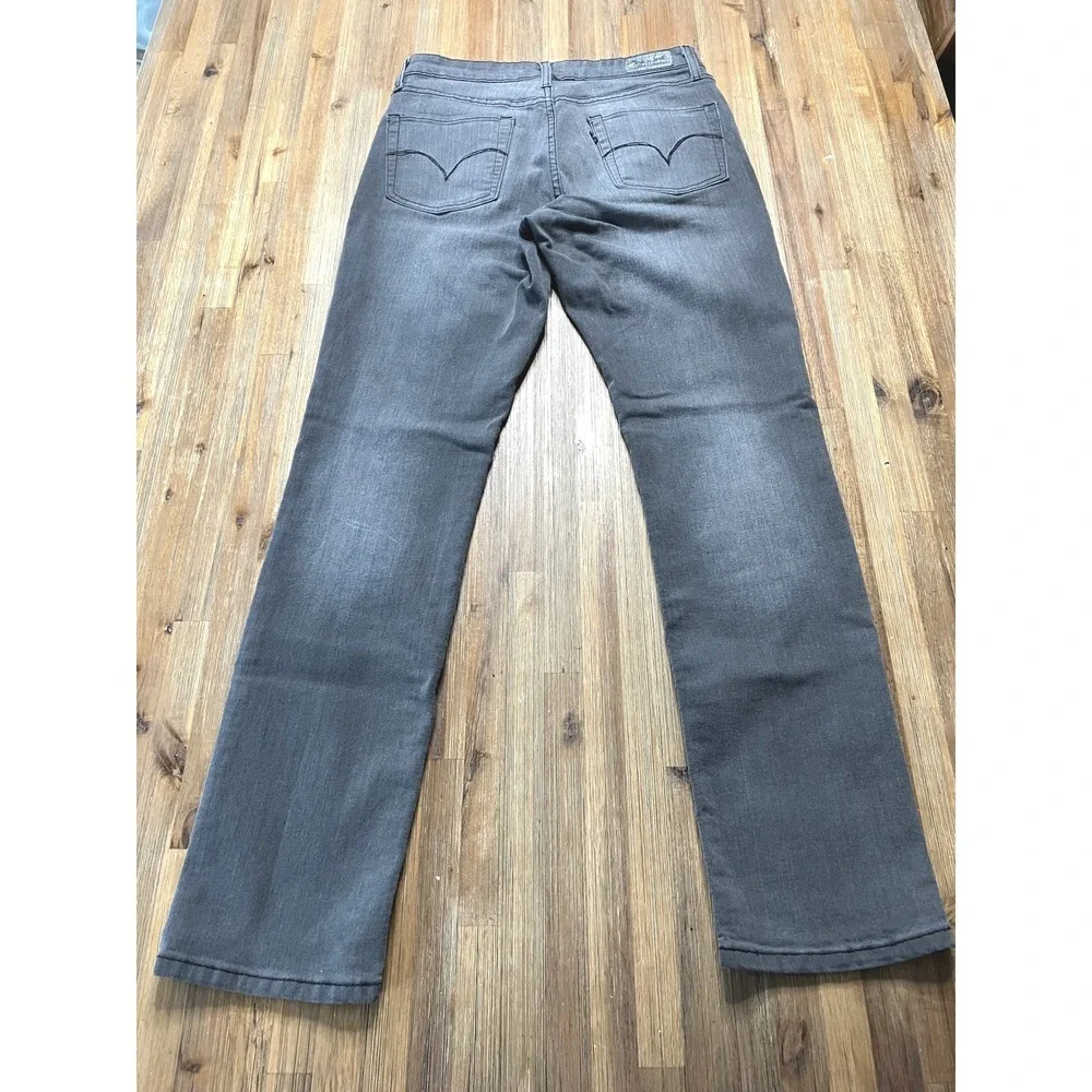 Levi's Midrise Skinny Grey Denim Faded Womens‎ Jeans Boho Grunge Size 28 - Picture 2 of 7